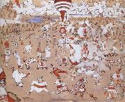 James Ensor White and Red Clowns Evolving oil painting